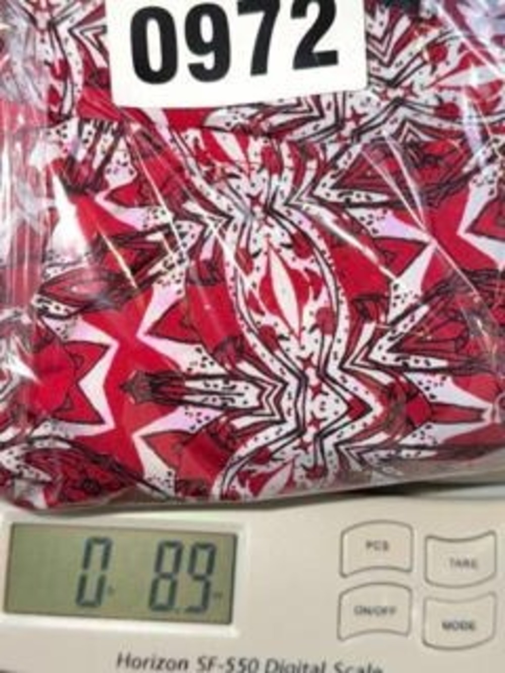 Alfani Red White Women's Red Patterned Blouse L - Picture 7 of 7